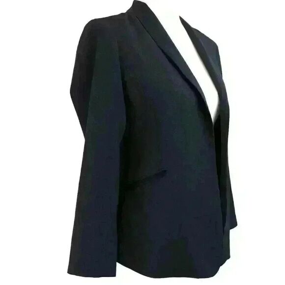 Vince Camuto Black Open Front Blazer Size 6 Petite - Picture 3 of 6